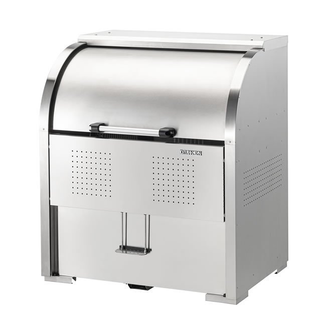 ダイケン  間口 1000  CKS-1007H  ステンレス鋼ゴミ寄せあつめる庫 クリーンストッカー（ 旧品番  CKS-1007F ）室外 大型 紙くずかご ゴミ置き