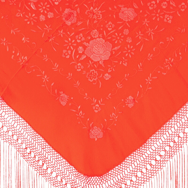 楽天市場】P8084 刺繍入りマントン 全13色【全13色】【フラメンコ用品