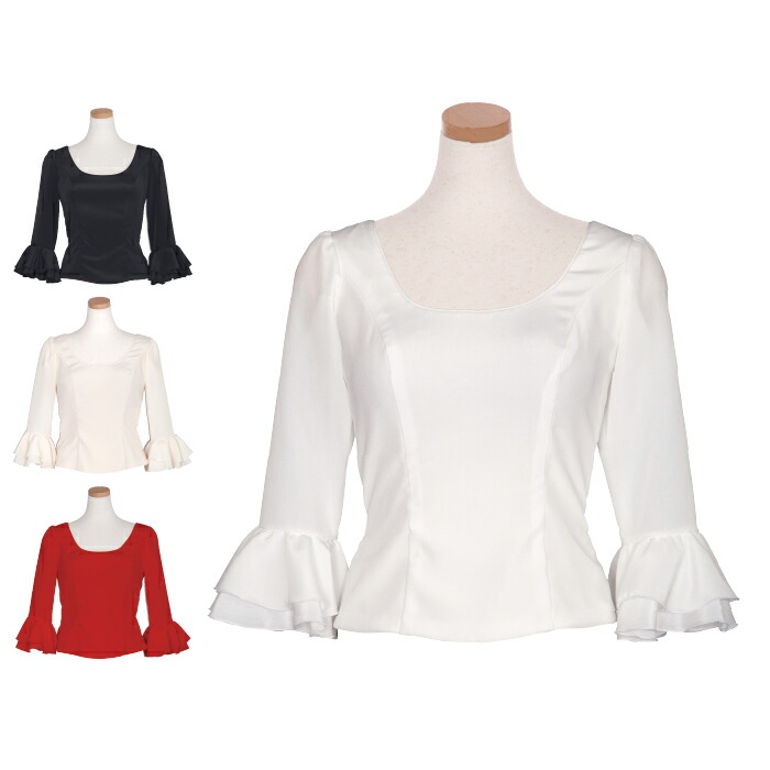 楽天市場】フラメンコ衣装 ブラウス ベージュブラウス全20色 イージー