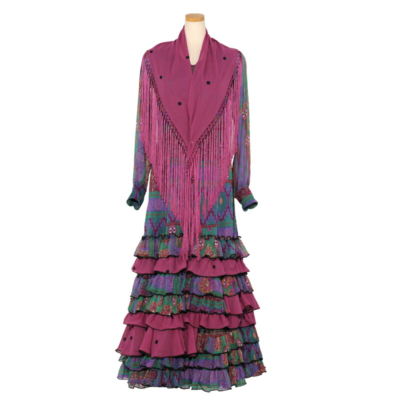 フラメンコ衣装　ワンピース　イベリア 楽天市場】【現品特価】MV-2305 スペイン製ワンピース【E】スペイン製