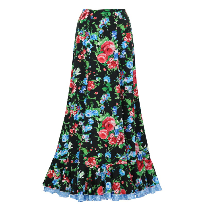 楽天市場】【現品特価】CF-2501 スペイン製スカート ブラック/ブルー系