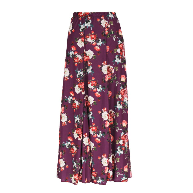 フラメンコスカート ネイビー 花柄 ファルダ フラメンコレッスンファルダ☆ネイビー☆ - MITAMLAND'S GALLERY