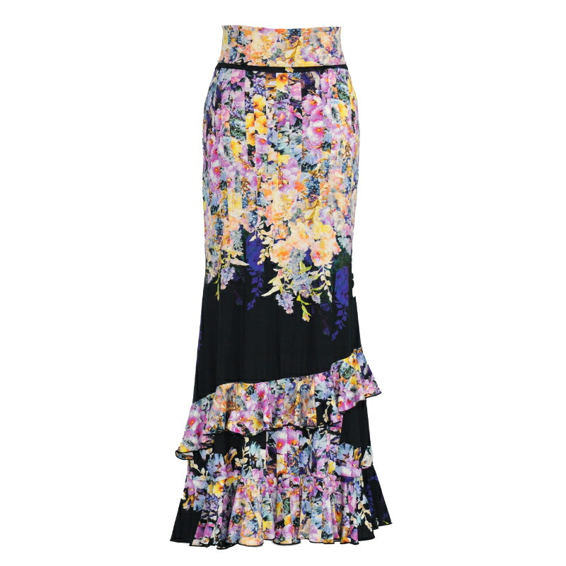 フラメンコのレッスンファルダ　ストレッチスカート フラメンコのレッスンファルダ ストレッチスカート フラメンコの