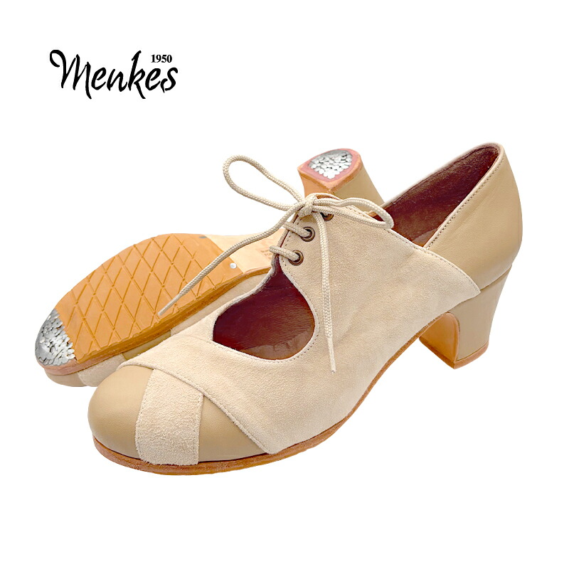 フラメンコシューズ オスーナ　ベージュ　36.5 フラメンコシューズ オスーナ ベージュ 36.5