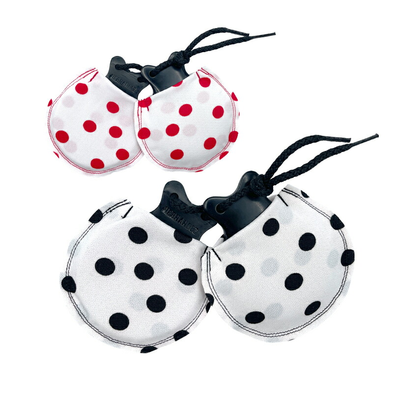 楽天市場】カスタネット消音ケース/水玉×レース【全3色】『1点のみ