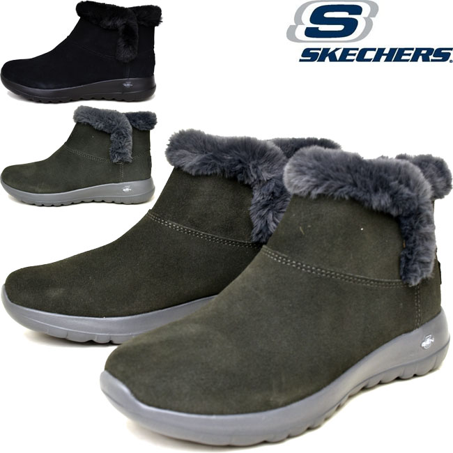 skechers fur boots