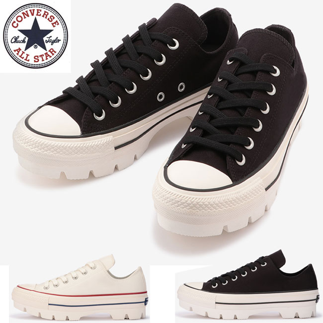 コンバース Converse オールスター １００ チャンク ローカット All Star 100 Chunk Ox スニーカー レディース 全2色 セール 安全