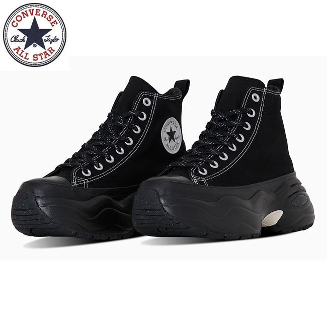 コンバース CONVERSE オールスター サージトレーナー ハイカット ALL STAR (R) SURGETRAINER HI 厚底スニーカー レディース ブラック