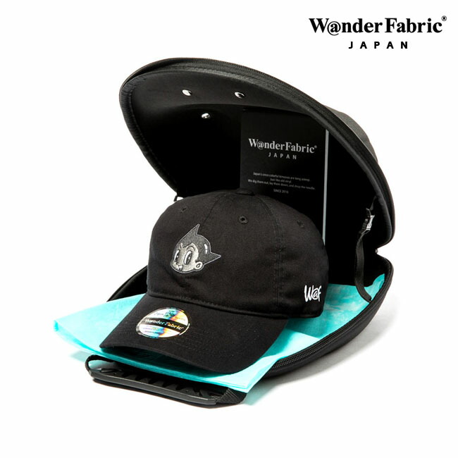 楽天市場 クーポン対象商品 キャップ Cap ベースボールキャップ 帽子 ぼうし 刺繍 ワンダーファブリック W Nderfabric ブランド メンズ 平つば 野球帽 ゴルフ おしゃれ ブラック 黒 フリーサイズ 大きいサイズ キャップバッグ キャップケース 付き 靴の専門店アイビー