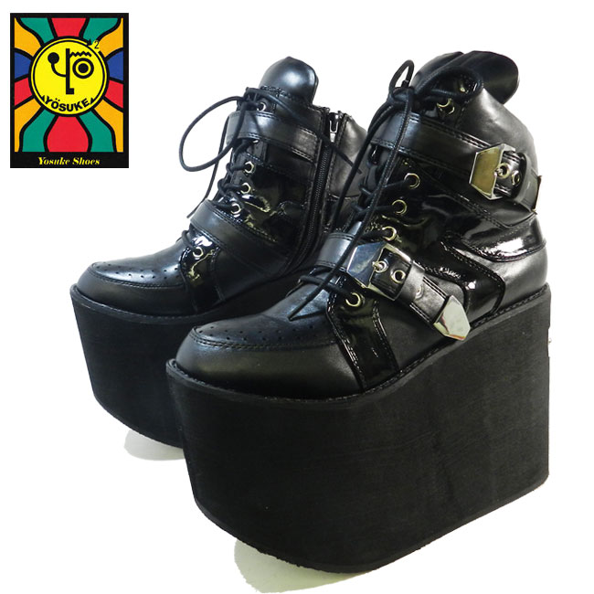 激安単価で クーポン対象商品 ヨースケ Yosuke 新作 厚底 ハイソールデザインレースアップ スニーカー ブーツ 代引き手数料無料 Www Vishakhasodha Com