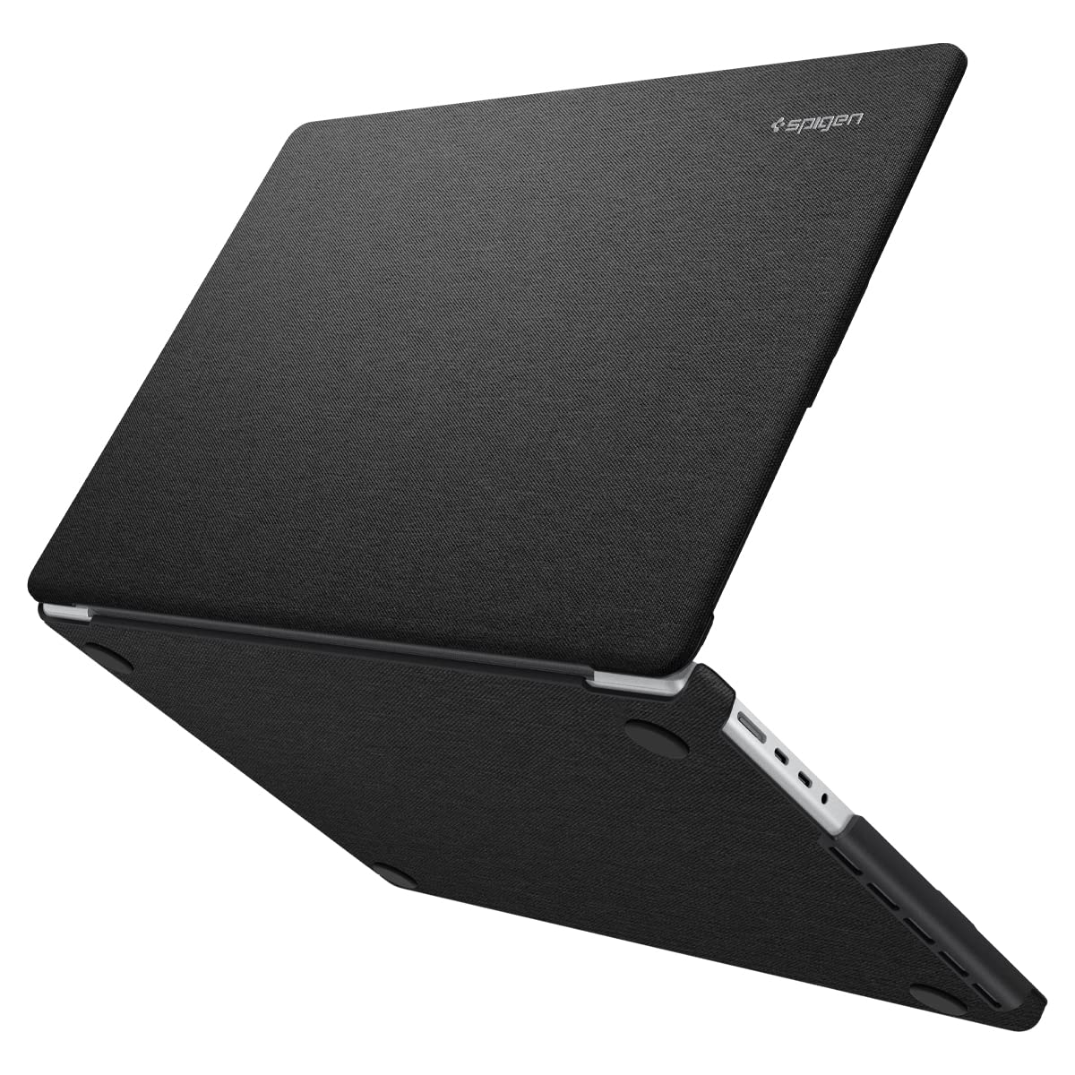 Spigen MacBook Pro 16インチ M5 Max/M5 Pro/M5/M4/M3/M2/M1 (2026/2025/2024/2023/2021) ケース ハードシェル プレミアム ファブリック スリーブ 保護カバー アーバン・フィット ACS04211 (ブラック)