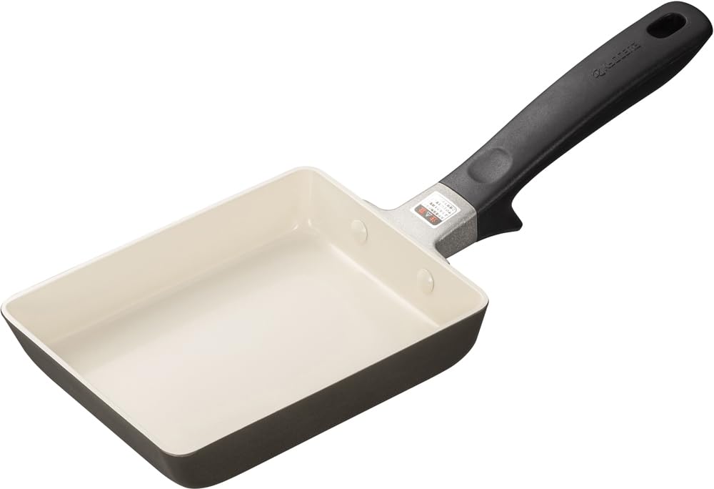 【WEB限定カラー】 京セラ セラブリッド PFAS 鉛 カドミウム フッ素 不使用 セラミック 加工 玉子焼き器 13×18cm IH ガス 対応 焦げ付きにくい 油使用 中火以下 ダークグレー CF-EC-EC-WDG