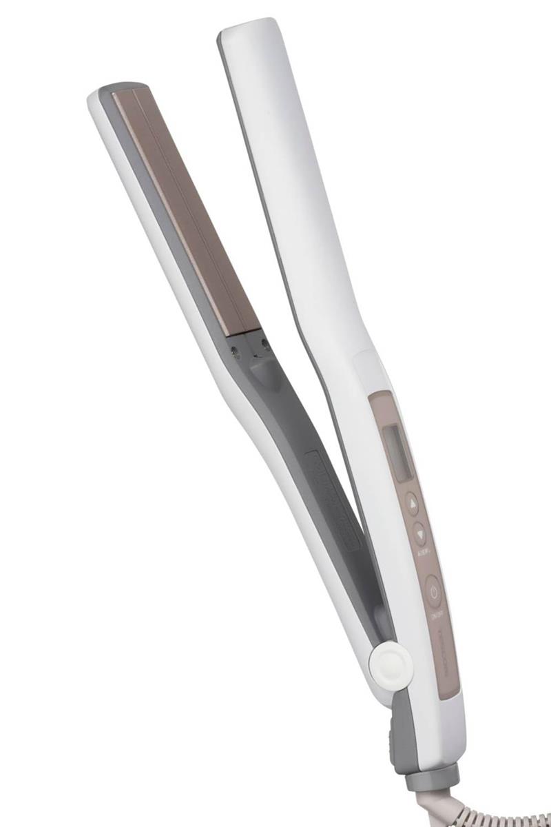 テスコム (TESCOM) ストレートアイロン ヘアアイロン ストレートアイロン 26mm 海外対応 温度調整/メモリー 自動OFF 開閉ロック ラク抜きプラグ ホワイト TS460A-W