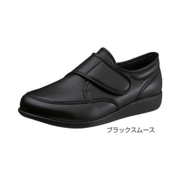 快歩主義M021（足囲4E）／ブラックスムース 28.0cm（アサヒシューズ）