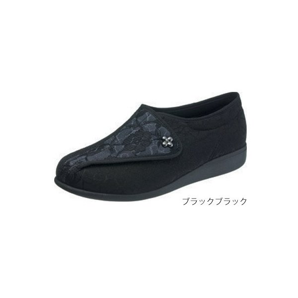 快歩主義L011（足囲3E）／ブラックブラック 23.5cm（アサヒシューズ）