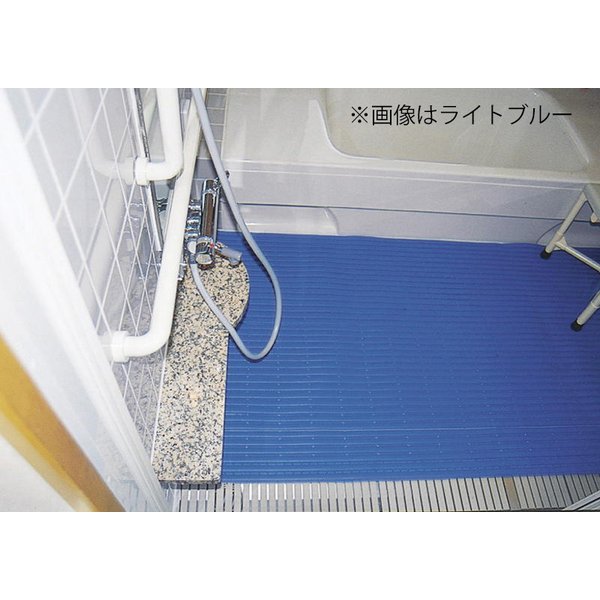 ほっとあんしん引っ敷きII／緑であること（シンコールアイル）洗い場脱ぐ場用ぼうぜん自失和らげる引っ敷き 医薬品・コンタクト・介護-入浴介助用品-バスマット・すのこ
