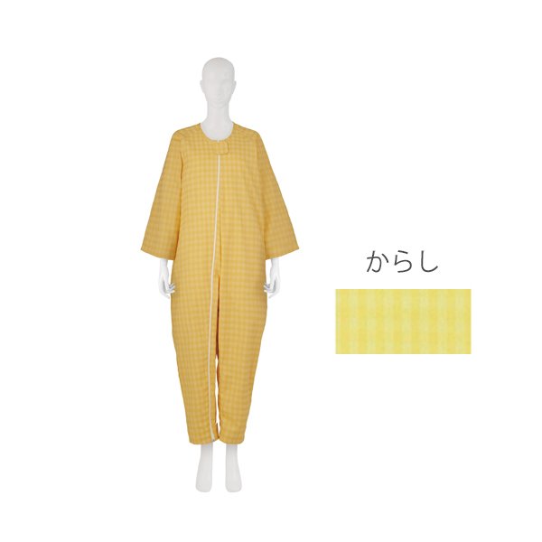 フドーねまきB（スリーシーズン）3Lサイズ／からし（竹虎）106867 つなぎねまき