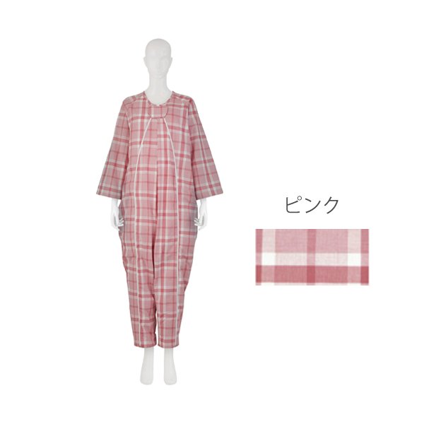 フドーねまきA（スリーシーズン）Lサイズ／ピンク（竹虎）107004 つなぎねまき