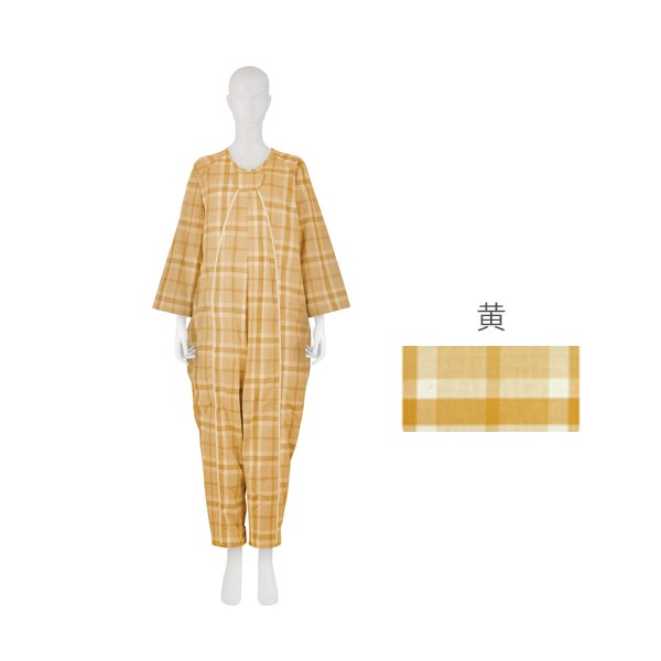 フドーねまきA（スリーシーズン）Mサイズ／黄（竹虎）107023 つなぎねまき