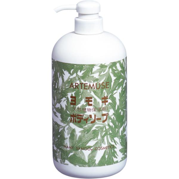 【お買物マラソンP2倍】【ケース販売】よもぎボディソープ/本体1L×12本(三興物産)C318 高級皮脂酸全身用液体石鹸・無着色|アイケアショップ 介護用品のお店