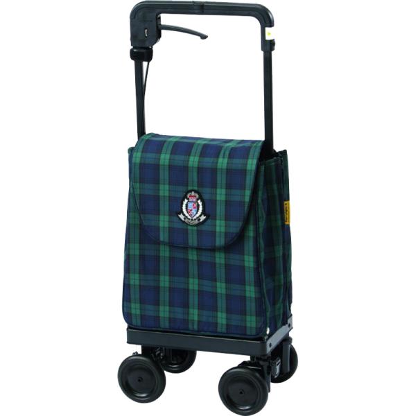 キャリーライトSN／タータングリーン（ウィズワン）横押しカート
