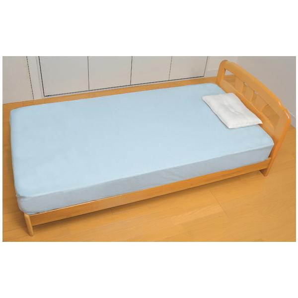 【2枚セット】テイコブ 綿防水シーツ／水色（幸和製作所）SE05-Z 防水シーツ全面ボックスタイプ