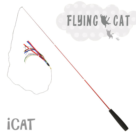 iCat FLYING CAT 釣りざお猫じゃらし スパークルカラーテープ