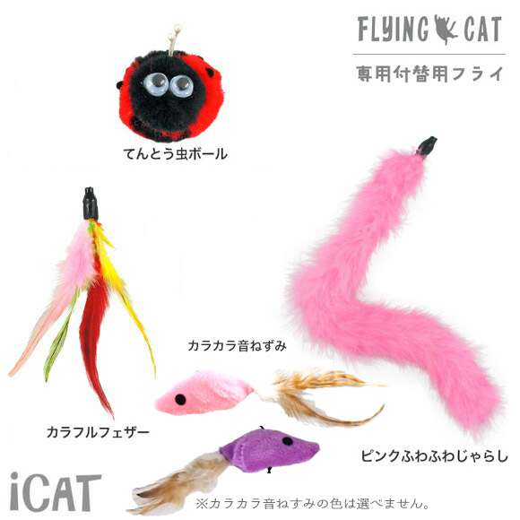 楽天市場 猫 おもちゃ Icat Flying Cat 釣りざお猫じゃらし メール便可 付替用フライ メール便ok 猫用おもちゃ ペットグッズ ねこ ネコ 猫じゃらし 釣り竿 ねこじゃらし 猫のおもちゃ Icat Idog あす楽 翌日配送 ｉｃａｔ 猫首輪 猫グッズ