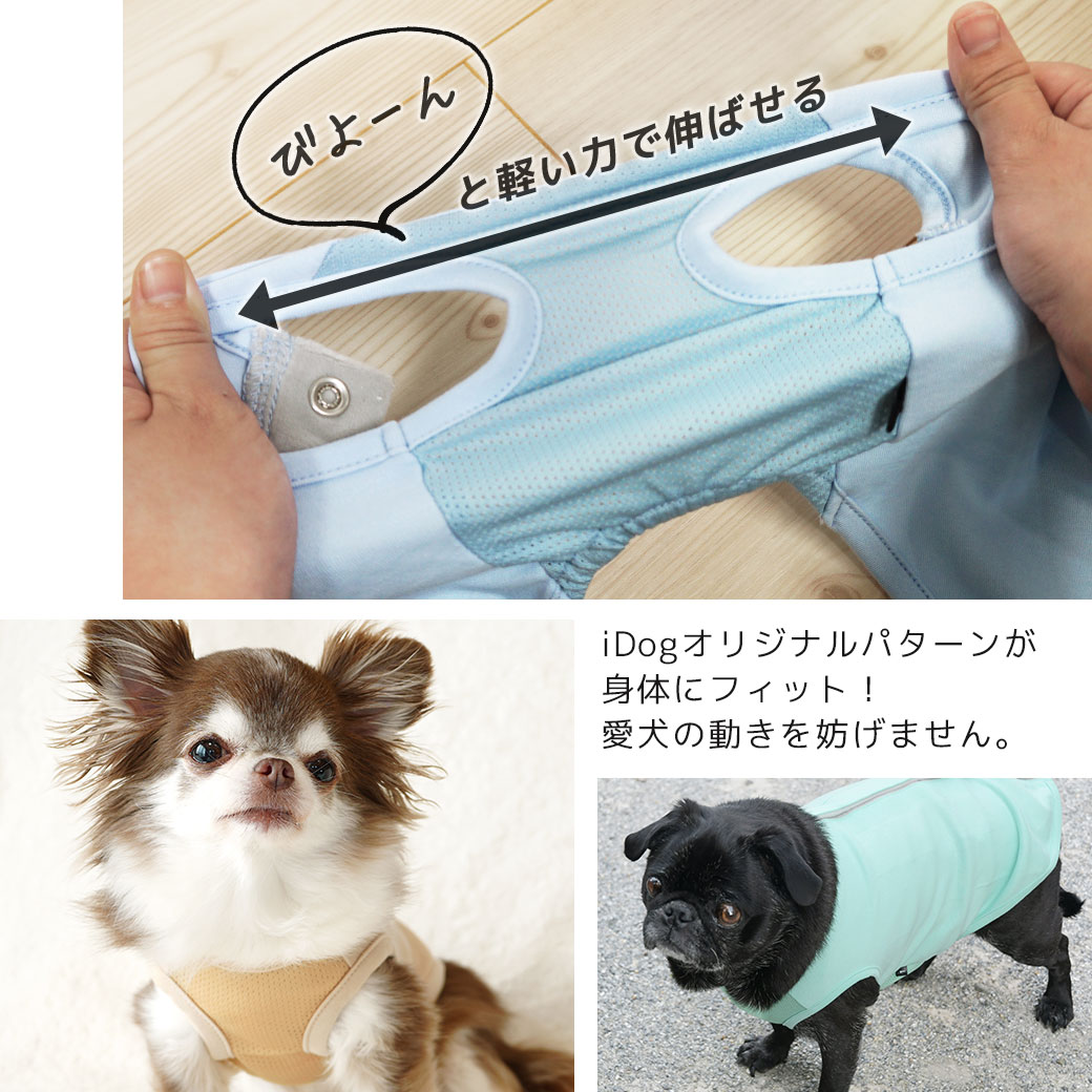 猫 服 翌日配送 タンクトップ 後開きタンク あす楽 春 犬の服 春夏 ペット 夏 春服 メール便ok 夏服 Unage Idog 猫服 ウェルネスウェア