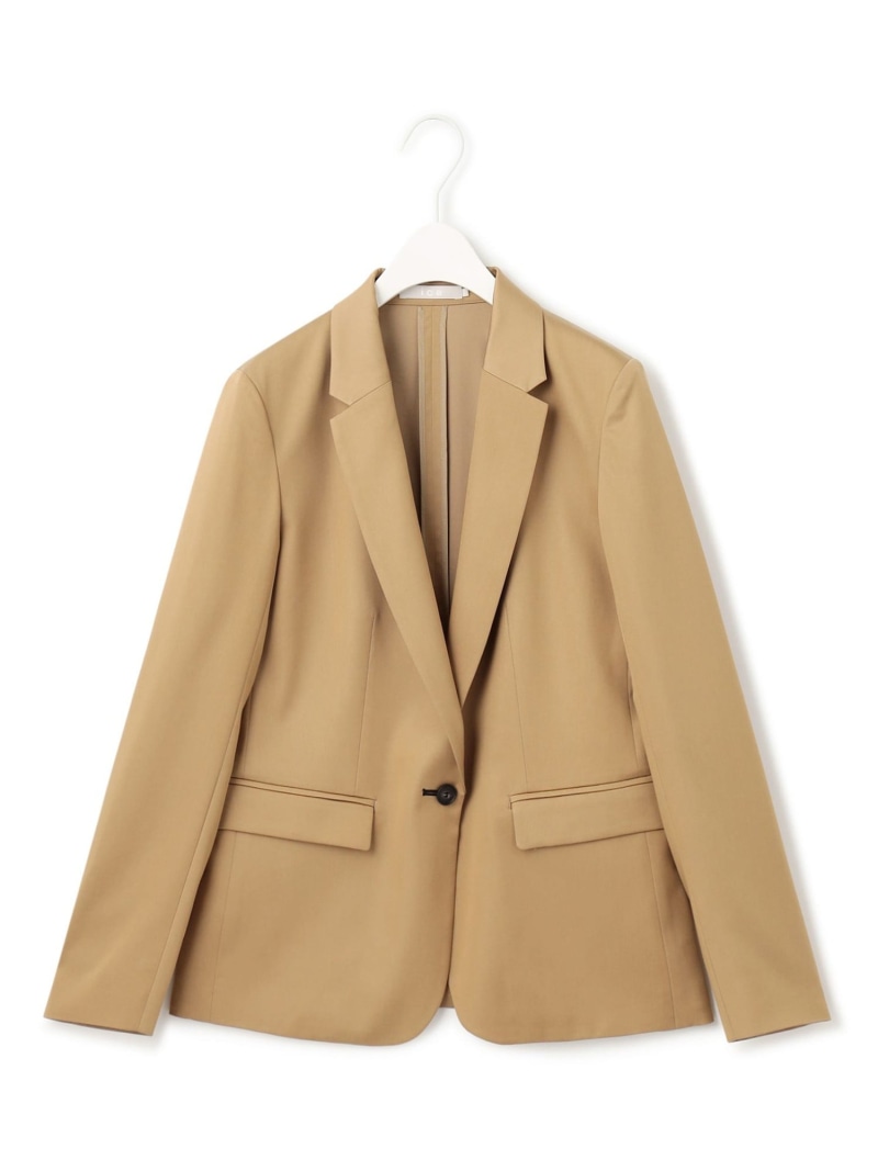 【SALE／30%OFF】【洗える】リヨセルサテンストレッチ テーラードジャケット ICB アイシービー ジャケット・アウター 余分の物のジャケット・アウター 黒いこと【RBA_E】【貨物輸送無料】[ Fashion]