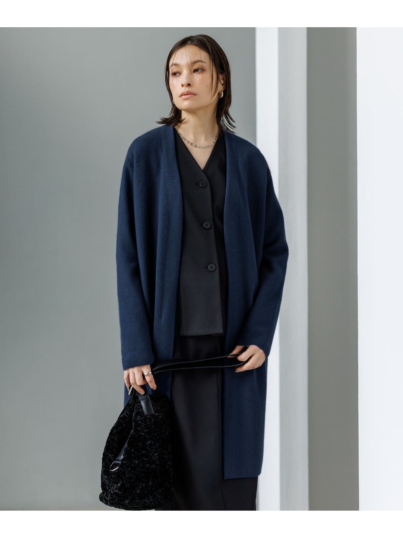 【SALE／30%OFF】ミルドウール ロングカーディガン ICB L アイシービー トップス カーディガン ブラック グレー ブルー【RBA_E】【送料無料】[ Fashion]｜ICB