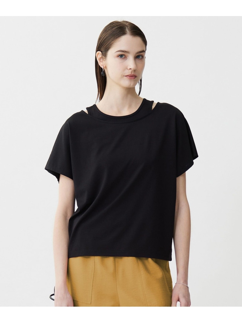 ■icb大きいサイズXLシャツ見えハイゲージジャージーカットソーチュニック紺■ ONWARD CROSSET(大きいサイズ&frasl;小さいサイズ)》 23区､ICB､自由区\u2026人気