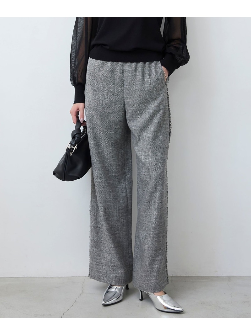【SALE／30%OFF】【洗える】 ライトスラブツイード 広広としたズボン下 ICB L アイシービー ズボン下 余分の物のズボン下 白いこと【RBA_E】【貨物輸送無料】[ Fashion] レディースファッション-ボトムス