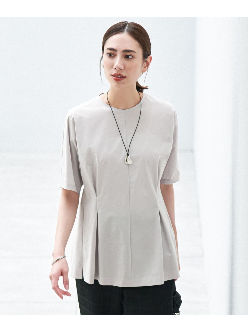 【SALE／30%OFF】【接触冷感・撥水・UVケア・洗える】 プルーフ4WAYタフタ ブラウス ICB アイシービー トップス シャツ・ブラウス ネイビー【RBA_E】【送料無料】[ Fashion]