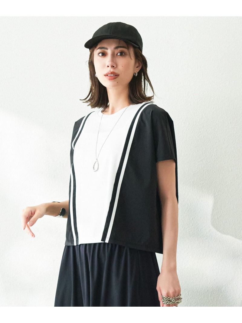 【接触冷感・UVケア・洗える】シルケットスムースコンビ バイカラーカットソー 楽天市場】【接触冷感・UVケア・洗える】シルケットスムース