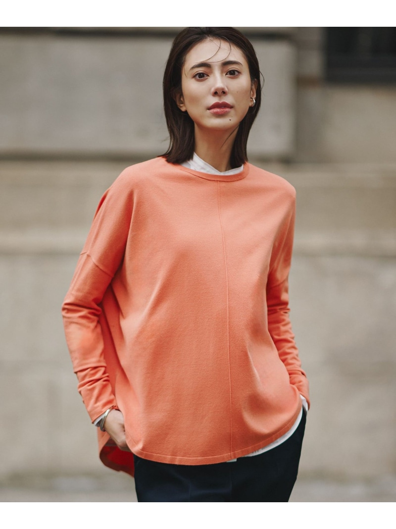 ヴィスコースワイド プルオーバー ICB アイシービー トップス ニット ブルー ピンク【送料無料】[ Fashion]