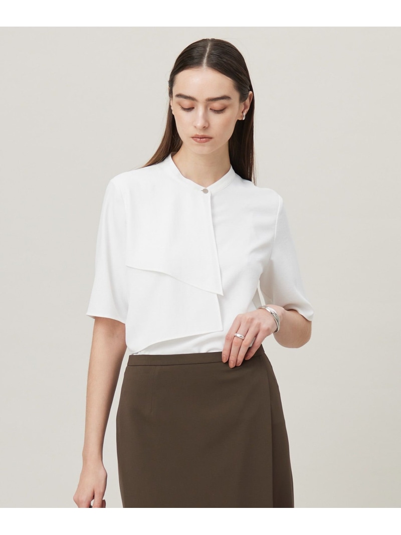 楽天市場】【洗える】 クリーンブロード クロップドブラウス ICB L