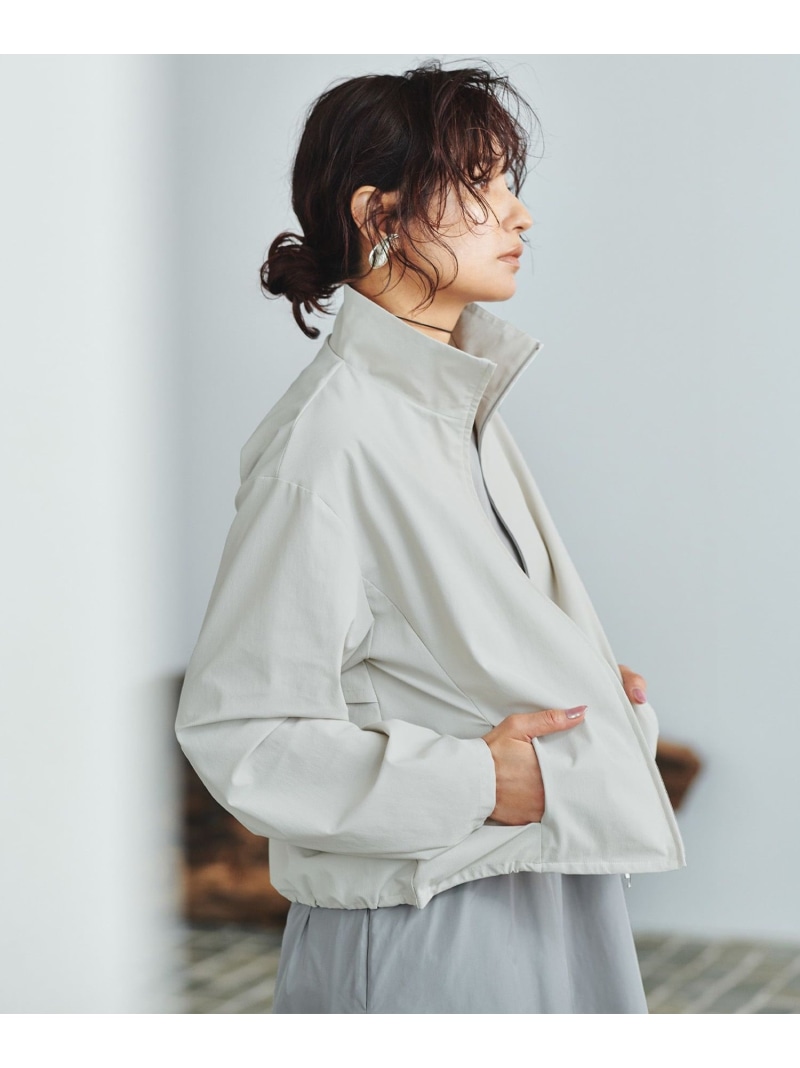 【SALE／20%OFF】【接触冷感・UVカット・防シワ・洗える】 アトラストリコット ブルゾン ICB アイシービー ジャケット・アウター ブルゾン・ジャンパー グレー【RBA_E】【送料無料】[ Fashion]