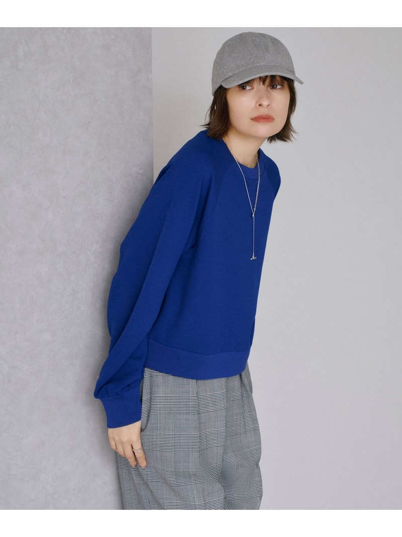 【SALE／30%OFF】【UVカット・洗える】ジョーゼットジャージー クロップド丈プルオーバー ICB L アイシービー トップス カットソー・Tシャツ ブラック ブルー ホワイト【RBA_E】【送料無料】[ Fashion]｜ICB