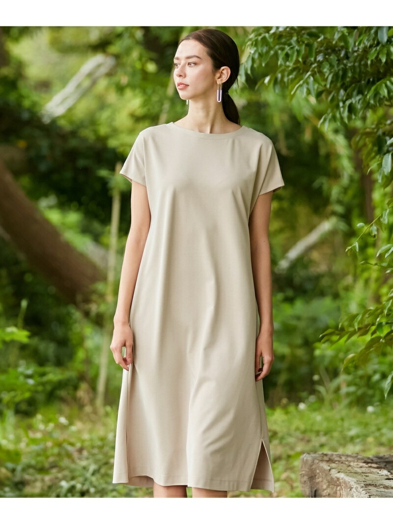 Icb L ワンピース レディース L アイシービー Utilism Icb ワンピース Rakuten L ベージュ Rakuten Fashion カットソーワンピース Icb アイシービー 半袖ワンピース ベージュ ブラック ブラウン カーキ 送料無料 Icb