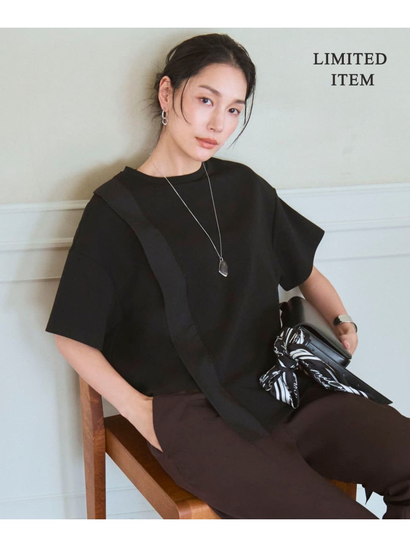【WEB限定】 ライトダンボール イレギュラーヘムプルオーバー ICB アイシービー トップス カットソー・Tシャツ ホワイト ブラック【送料無料】[ Fashion]｜ICB
