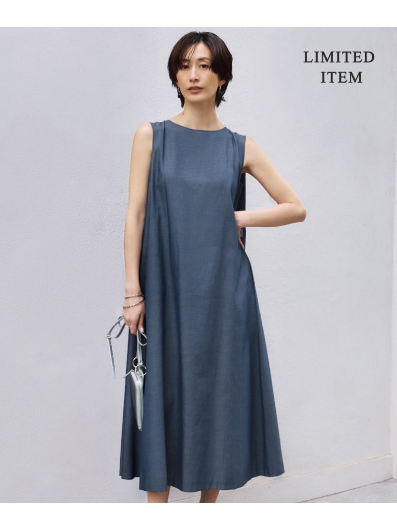 【SALE／20%OFF】【WEB限定・洗える】サマーフレア ノースリーブワンピース ICB L アイシービー ワンピース・ドレス ワンピース ブルー ブラック【RBA_E】【送料無料】[ Fashion] 17,266円