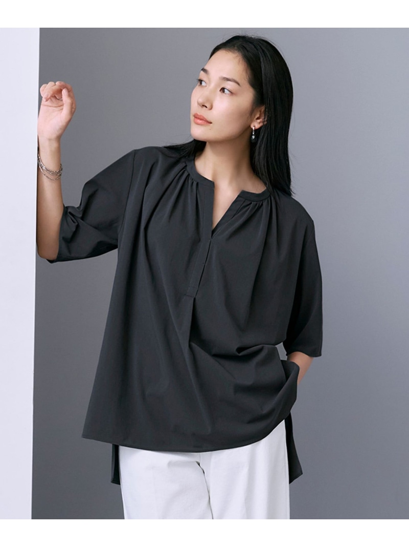 【SALE／30%OFF】【洗える】 サラドラトリコット カットソー ICB L アイシービー トップス カットソー・Tシャツ ホワイト グレー オレンジ【RBA_E】【送料無料】[ Fashion]