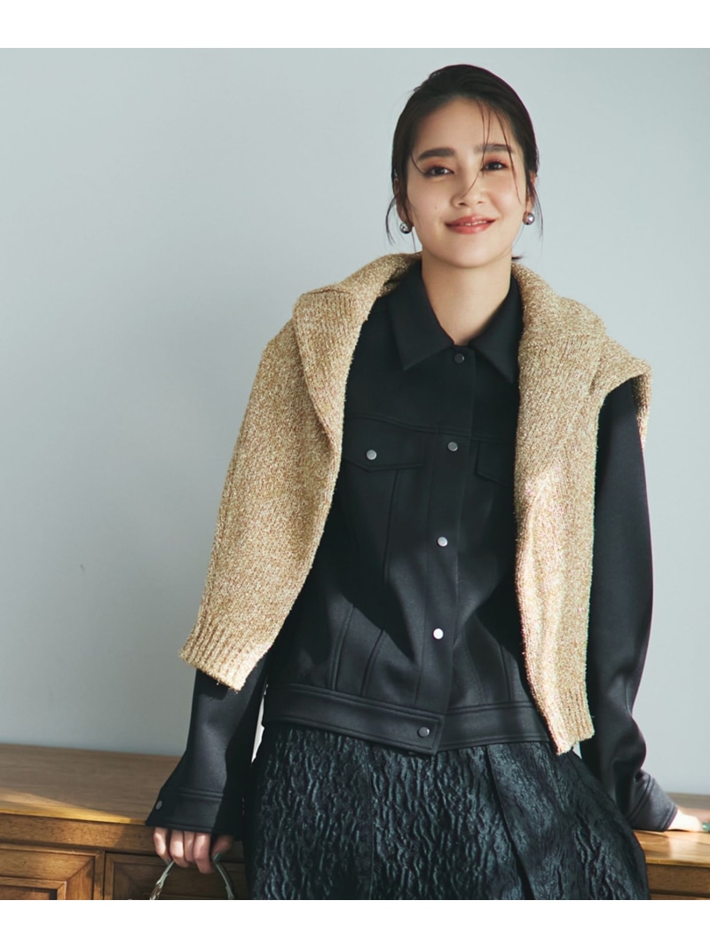 【SALE／40%OFF】【洗える】 コンパクトダンボールニット ジャケット ICB アイシービー ジャケット・アウター その他のジャケット・アウター ホワイト ブラック【RBA_E】【送料無料】[ Fashion]｜ICB 16,850円