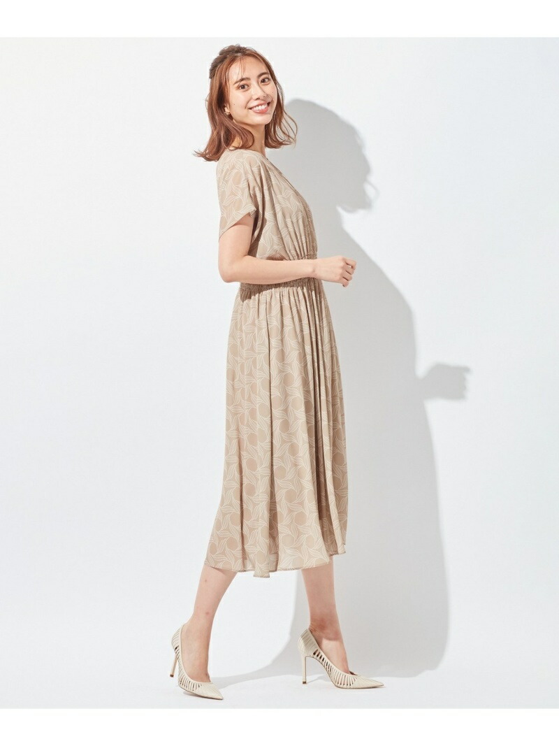 新版 Rakuten Fashion Sale Utilism リーフプリント ワンピース Icb L アイシービー ワンピース 半袖 ワンピース ブラック ベージュ ブルー Rba E Icb 送料込 Crystalgalleryva Com