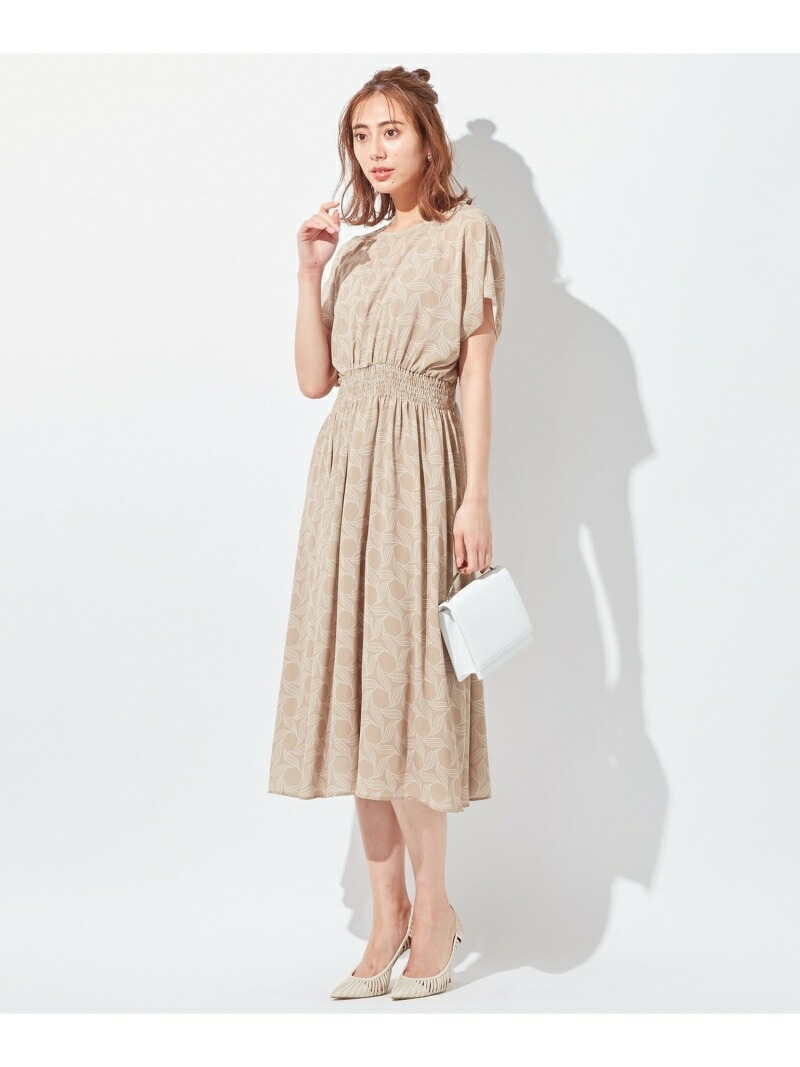 新版 Rakuten Fashion Sale Utilism リーフプリント ワンピース Icb L アイシービー ワンピース 半袖 ワンピース ブラック ベージュ ブルー Rba E Icb 送料込 Crystalgalleryva Com