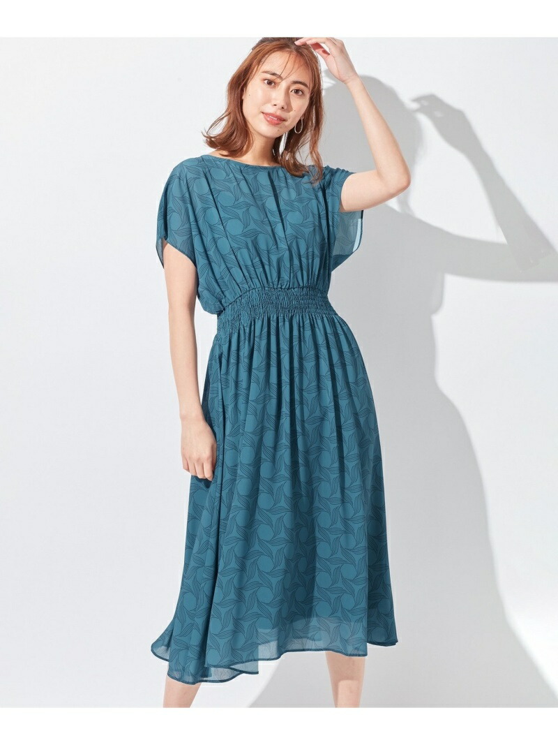 新版 Rakuten Fashion Sale Utilism リーフプリント ワンピース Icb L アイシービー ワンピース 半袖 ワンピース ブラック ベージュ ブルー Rba E Icb 送料込 Crystalgalleryva Com