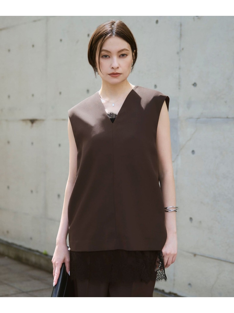 レースレイヤードキャミソール ICB アイシービー トップス キャミソール ブラック【送料無料】[ Fashion]｜ICB