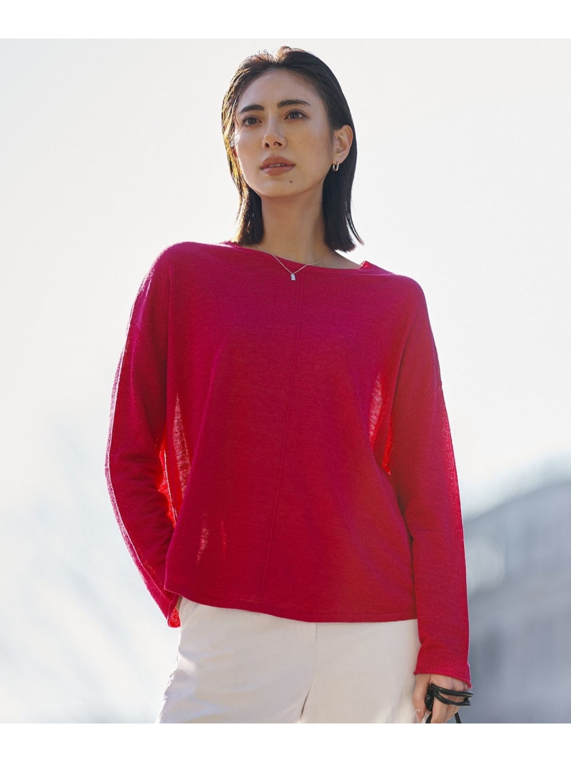 リネンレーヨンハイゲージ プルオーバーニット ICB アイシービー トップス ニット グリーン グレー【送料無料】[ Fashion] 15,331円