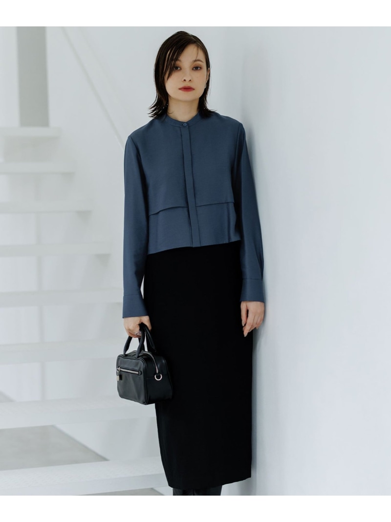 【SALE／30%OFF】【洗える】ウールワッシャーツイル シャツドッキング ワンピース ICB アイシービー ワンピース・ドレス ワンピース ブラック【RBA_E】【送料無料】[ Fashion]｜ICB 19,837円